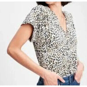 Women's Gap Leopard Print Blouse XL